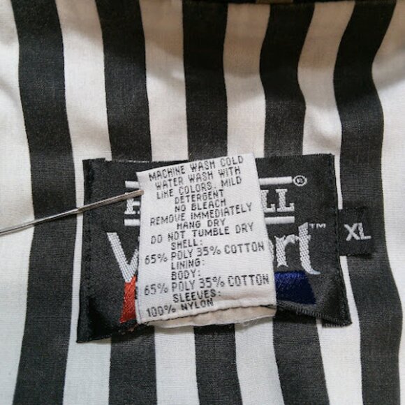 HARTWELL VIASPORT Vintage Jacket Striped Lining Workwear Bomber Grandpacore L - Picture 8 of 15